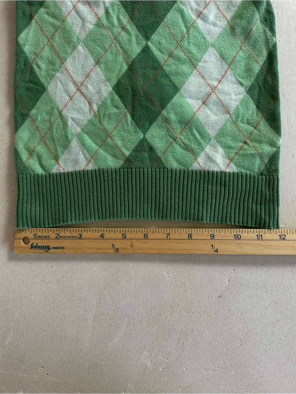 J. Crew Green Argyle Halter Knit Top - Picture 4 of 5
